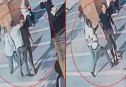 Sokak ortasında dehşet! Bıçakla geldi tek yumrukta yere serdi