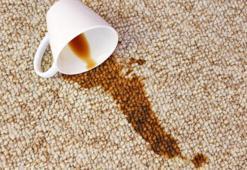 Halıya dökülen kahve lekelerini çıkarıyor! Kuruyan kahve lekesinin tek çaresi