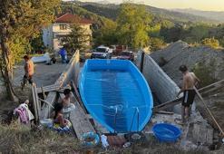 Köy evinin bahçesine yerletirdi: Bölgeye değer kattı