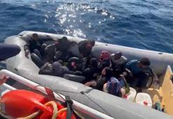 İzmir'de düzensiz göçmenler yakalandı! 17'si çocuk 41 kişi karaya çıkarıldı