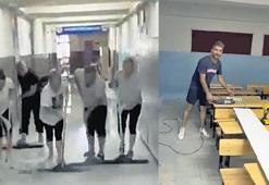 Öğretmenler temizlik yaptı