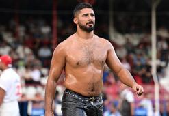 Elmalı Yağlı Güreşleri'nde başpehlivan Enes Doğan!