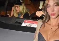 Manken Şevval Şahin Bebek'te bir mekan çıkışı görüntülendi!