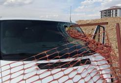 Malatya'da korkunç kaza: Demir korkuluk sürücünün kafasına saplandı