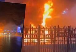 Şişli'de tur otobüsü alev alev yandı