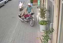 Kask hayat kurtardı! İş yerine dalan motosiklet sürücüsü...
