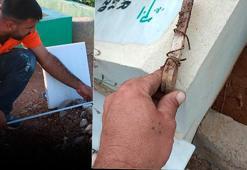 Mezar ustasını dehşete düşüren manzara! Kazmayı her vurduğu yerden çıktı