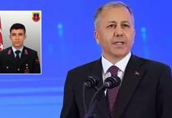 Bakan Yerlikaya'dan Şehit Uzman Çavuş Yücel Yeşil için taziye mesajı