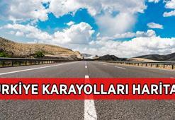 Türkiye Karayolları Haritası: Türkiye Şehirlerarası Karayolları Haritası ile İl Sınırları ile Otoyollar