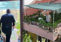 18 metrekarelik terasına 200 bidon yerleştirdi! ‘Burası olmasaydı kafayı yerdik’
