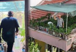 18 metrekarelik terasına 200 bidon yerleştirdi! ‘Burası olmasaydı kafayı yerdik’