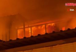 Samsun’da kereste fabrikasında yangın çıktı