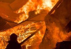 Samsun’da kereste fabrikası cayır cayır yandı!