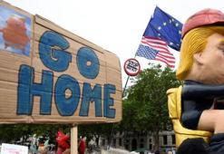 ABD Başkanı Trump'a İngiltere'de şok! Ziyaret protestolarla başladı