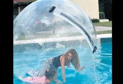 Leyla ile balon keyfi