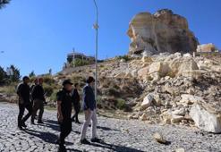 Bir günde ikinci kaya düştü! Dehşete düşüren görüntüler…