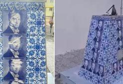 Okul bahçesindeki Atatürk büstüne çirkin saldırı