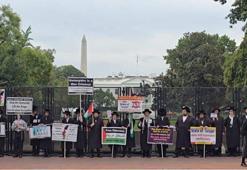 Netanyahu, Beyaz Saray önünde protesto edildi