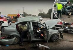 Ankara'da korkunç kaza! Otomobil, park halindeki tankere çarptı: 3 ölü, 2 yaralı