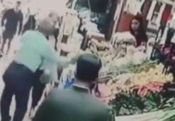 Küçükçekmece’de markete köpeğiyle giren kadına yumruklu saldırı