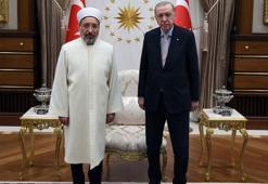 Cumhurbaşkanı Erdoğan, Diyanet İşleri Başkanı Arpaguş'u kabul etti