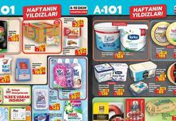 YENİ A101 AKTÜEL İNDİRİMLERİ (4-10 EKİM) A101 Haftanın Yıldızları aktüel kataloğunda hangi ürünler indirime girdi? Peynir, Tereyağı, Yoğurt, Sucuk, Sosis, Yumurta, Şeker, Çay...