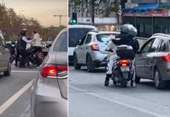 İstanbul'da trafik magandası kamerada!