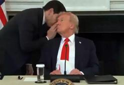 Rubio, Trump'ın kulağına söyledi