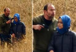 Eski eşine silah doğrultan şüpheliye gözaltı