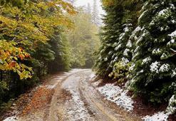 İstanbul’un yanı başı! Her yer beyaza büründü