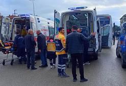 Samsun'da hızlı geçiş kazası: 4 yolcu yaralandı