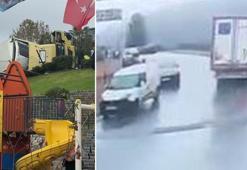 Sarıyer'de çocuk parkında faciadan dönüldü