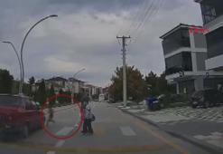 Yaya geçidinde otomobilin çarptığı çocuk yaralandı