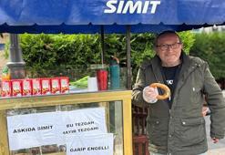 Engelli simitçiden yürek ısıtan iyilik: 'Parası olana da olmayana da simit veriyorum'