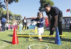 Minik öğrenciler sporla tanışıyor