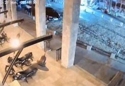 Balıkesir'de 6.1 büyüklüğündeki deprem güvenlik kamerasında