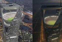 350 metre yüksekte futbol heyecanı! Suudi Arabistan’dan 46 bin seyirci kapasiteli 'gökyüzü stadyumu'