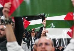 Beşiktaş-Fenerbahçe derbisinde Filistin unutulmadı