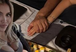 'Wanda Nara gerçek aşkı buldu' yorumları! Elini bir an olsun bırakmıyor