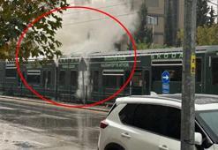 Gaziantep'te yolcuların olduğu tramvaya yıldırım isabet etti