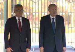 Cumhurbaşkanı Erdoğan, KKTC Cumhurbaşkanı Tufan Erhürman'ı resmi törenle karşıladı