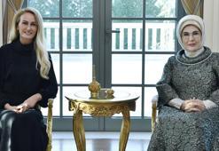 Emine Erdoğan, KKTC Cumhurbaşkanı'nın eşi Nilden Bektaş Erhürman ile görüştü