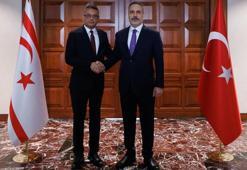 Dışişleri Bakanı Hakan Fidan, KKTC Cumhurbaşkanı Erhürman ile bir araya geldi