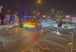 Bakırköy'de ters istikamete geçen otomobil, karşı yönden gelen bir araca çarptı