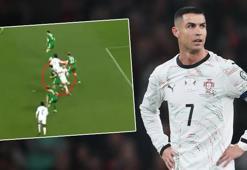 Cristiano Ronaldo rakibine dirsek attı, oyundan atıldı! Portekiz'de yıkım