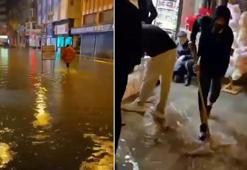 Hatay'ı sağanak vurdu: Cadde ve yollar göle döndü, bazı iş yerlerini su bastı