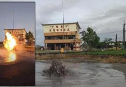 Tayvan'da çamur volkanı patladı! Alevler 2 metreye kadar yükseldi