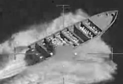 ABD, Doğu Pasifik’te uyuşturucu yüklü tekneyi vurdu! Operasyon anlarını paylaştılar