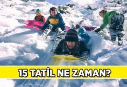 15 Tatil ne zaman başlıyor, ne zaman bitiyor? 1. Dönem karneleri ne zaman dağıtılacak, 2. Dönem ne zaman başlayacak?