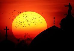 Musul'da gün batımı! Gökyüzünde oluşan destansı kızıllık